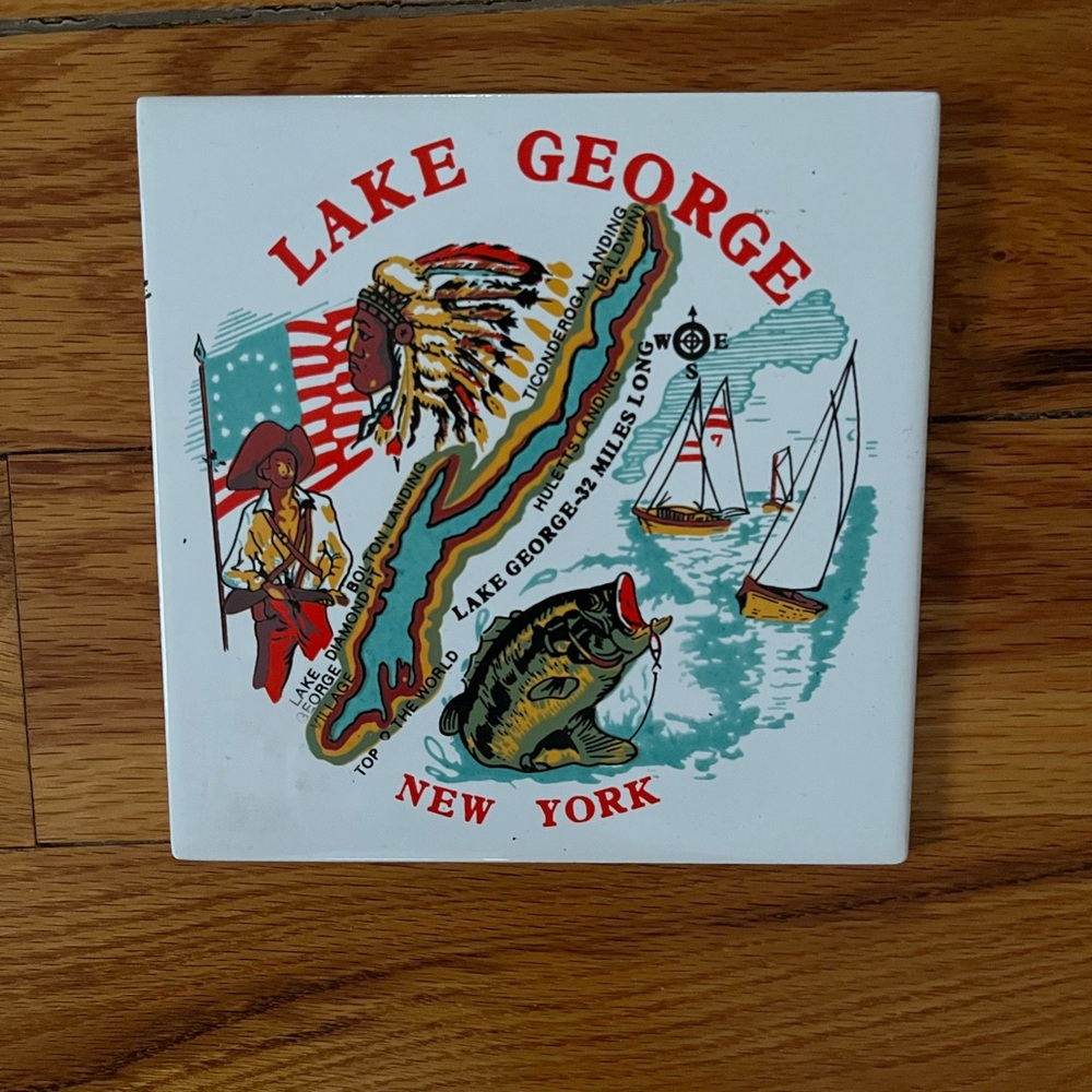 2 for $20 - Lake George New York Souvenir Tile